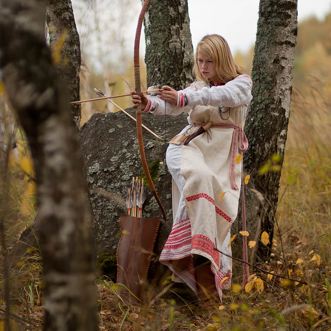 Sexy photo Girls in Slavic costumes in Latakia